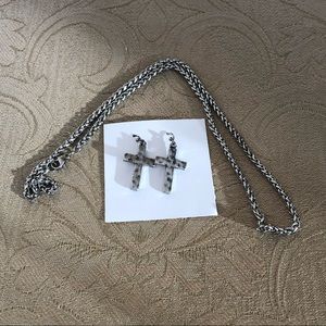 Cross earrings and Chain